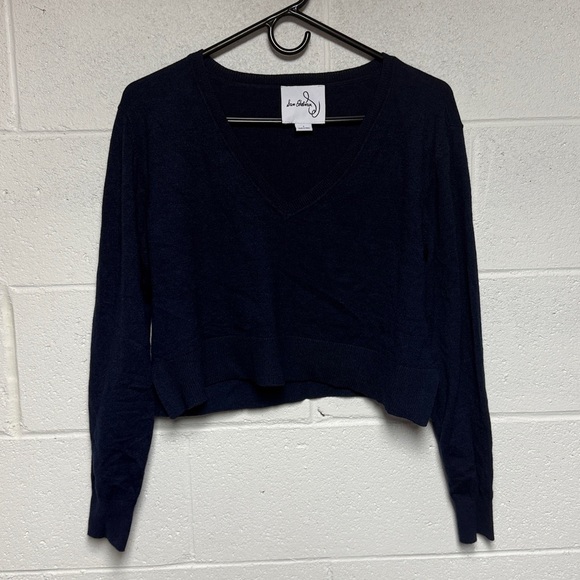 Sam Edelman Navy V-Neck Sweater - Picture 1 of 5